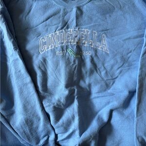 Disney Embroidered Blue Sweatshirt